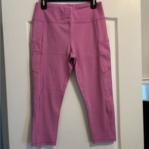 X by Gottex Pink Leggings Yoga Pants, Size Large